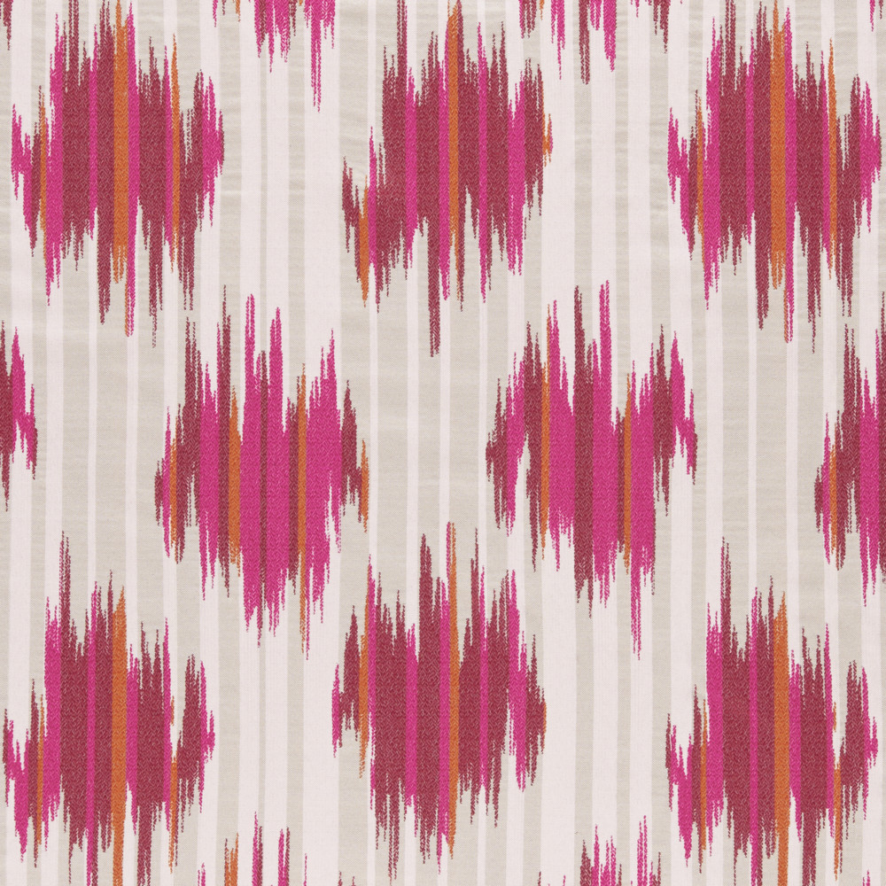 Dilbar Magenta / Flamingo Fabric by Clarke & Clarke