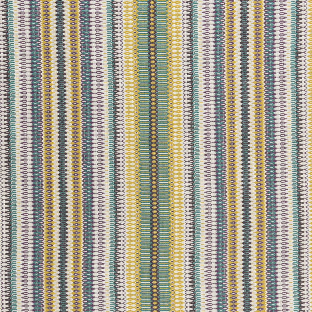 Sitora Aqua / Violet Fabric by Clarke & Clarke