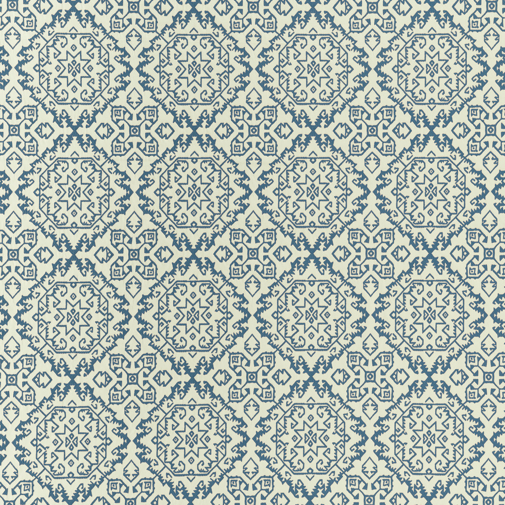 Tashkent Indigo Fabric by Clarke & Clarke