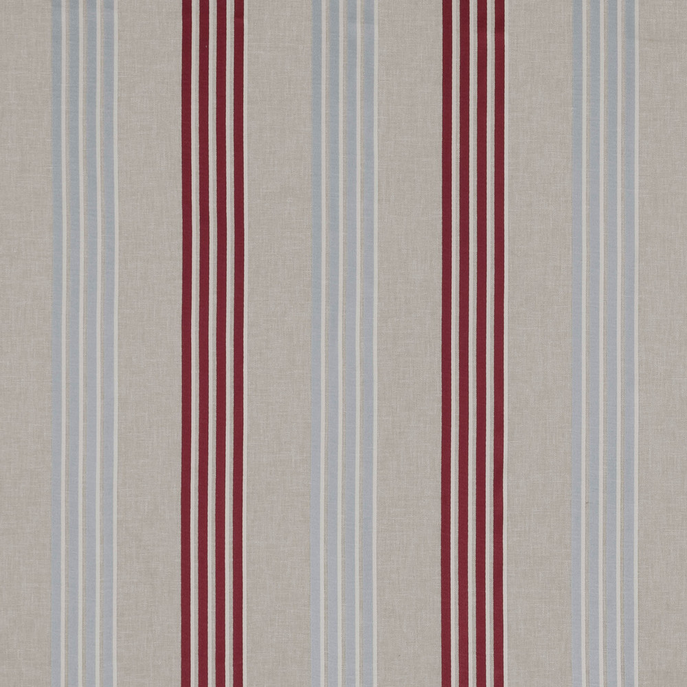 Wensley Raspberry / Duckegg Fabric by Clarke & Clarke