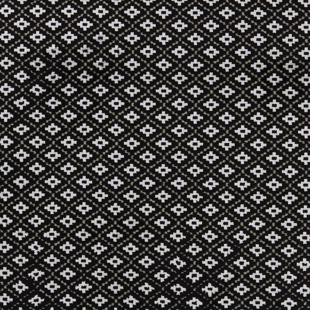 Bw1040 Black / White Fabric by Clarke & Clarke