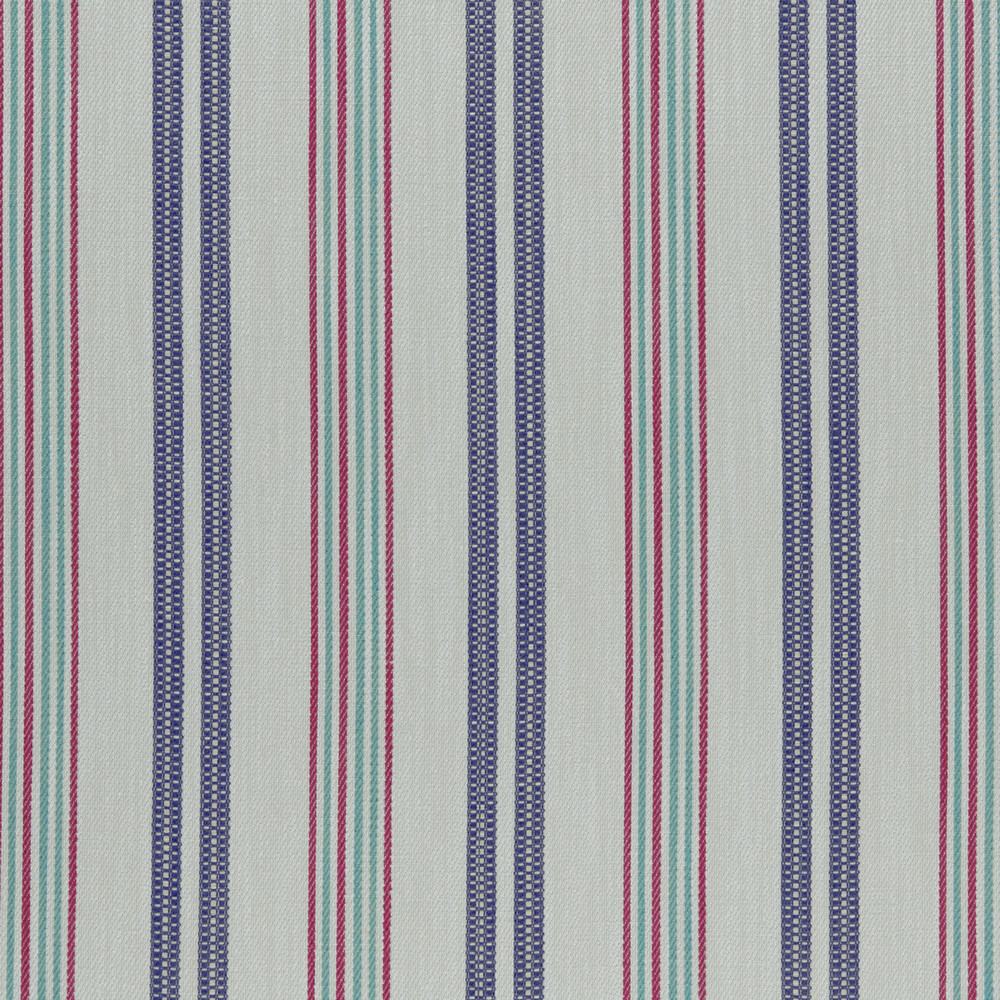Grenada Indigo / Raspberry Fabric by Clarke & Clarke
