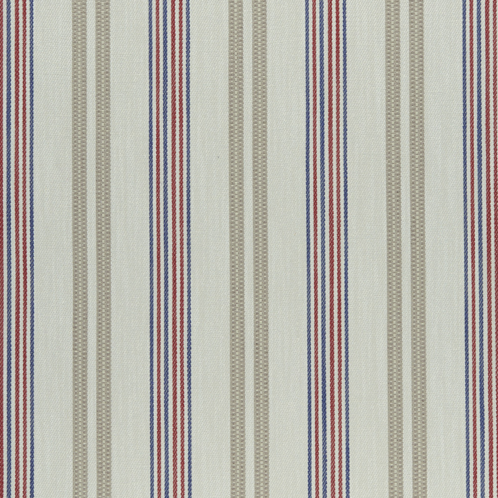 Grenada Taupe / Rouge Fabric by Clarke & Clarke
