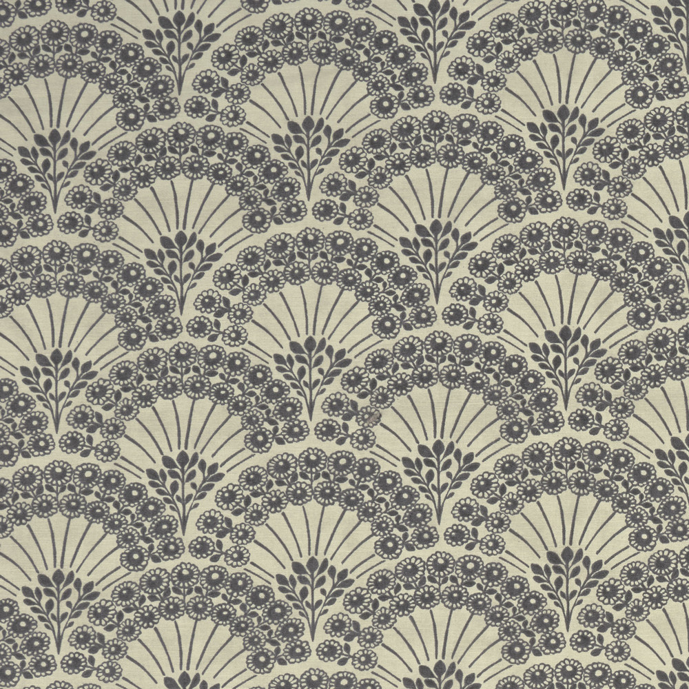 Fitzroy Charcoal Fabric by Clarke & Clarke