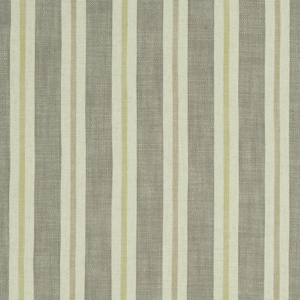 Sackville Stripe Citron / Natural Fabric by Clarke & Clarke
