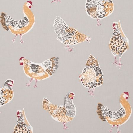 Rooster Taupe Fabric by Studio G
