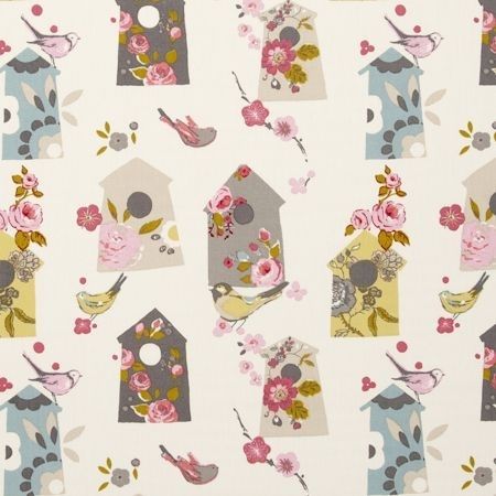 Birdhouse Natural Fabric by Studio G