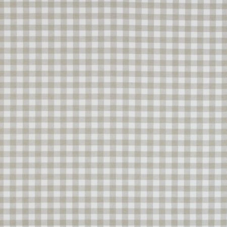 Gingham Check Taupe Fabric by Studio G