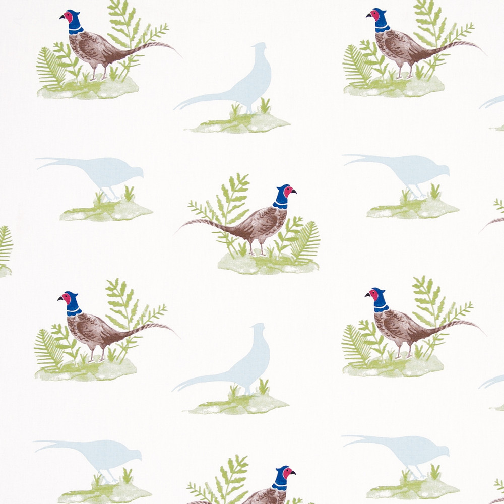 Pheasants Natural Fabric by Studio G