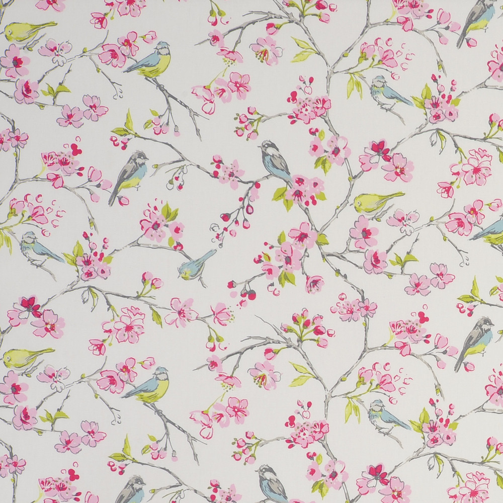 Birdies Pink Fabric by Studio G