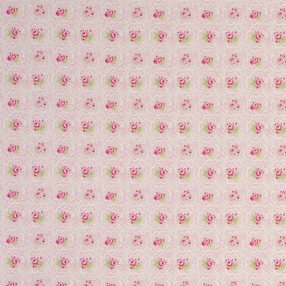 Rose Tile Pink Fabric by Studio G
