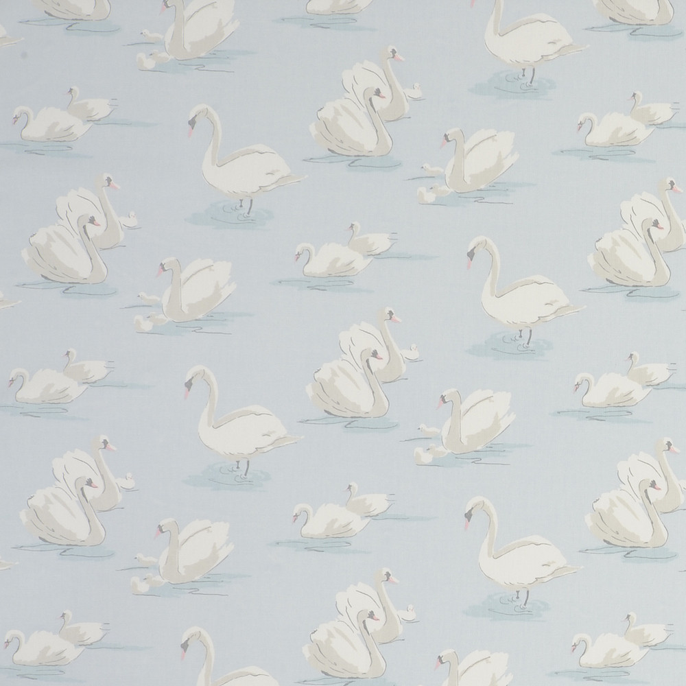 Swans Sky Fabric by Studio G