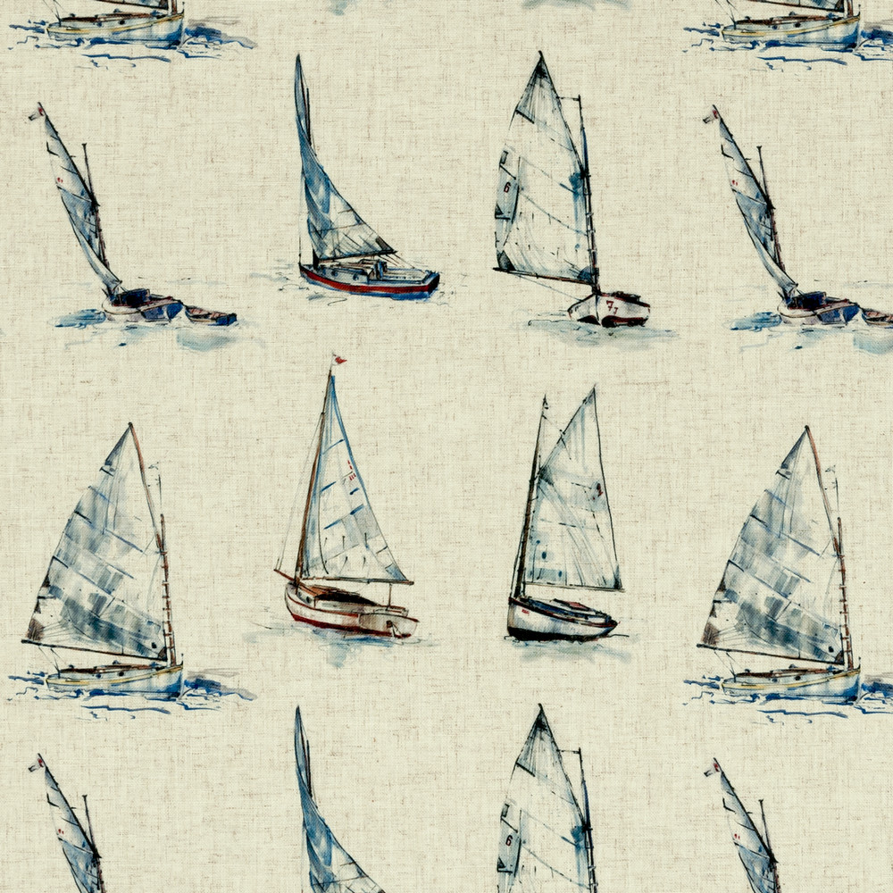 Yachts Linen Fabric by Studio G