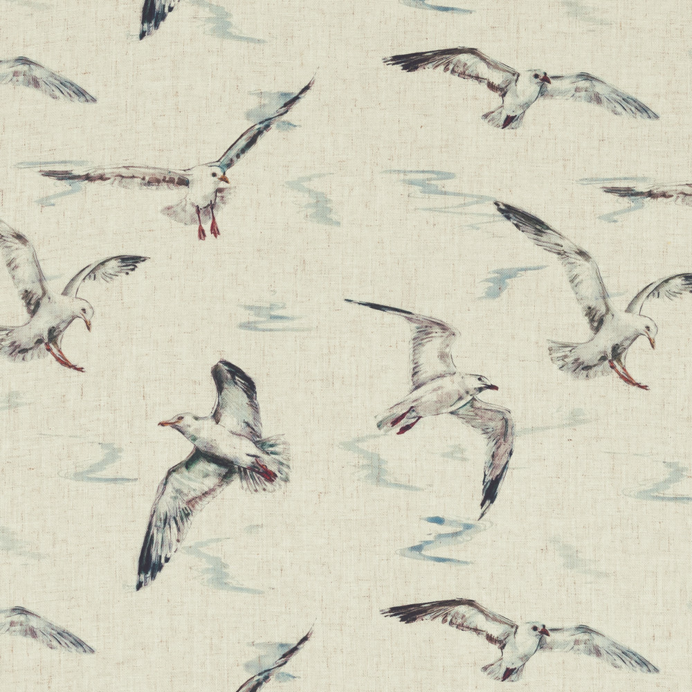 Seagulls Linen Fabric by Studio G