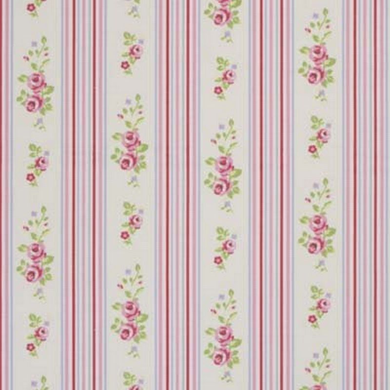 Floral Stripe Chintz Fabric by Studio G