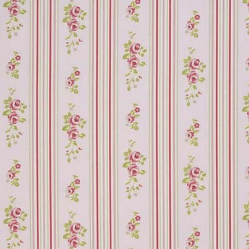 Floral Stripe Rose Fabric by Studio G