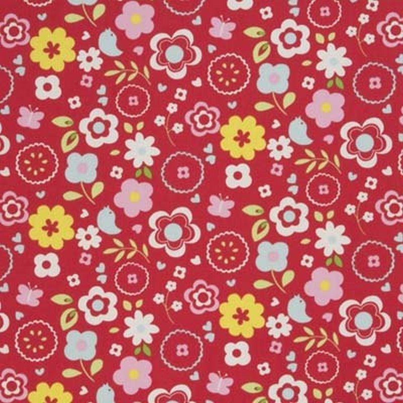 Retro Floral Multi Fabric by Studio G
