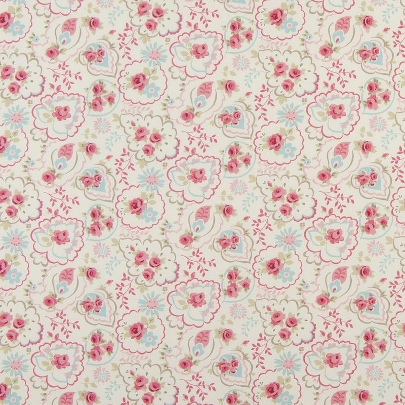 Paisley Rose Pink Fabric by Studio G