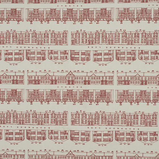 Brownmoor Lane Rose Fabric by Ashley Wilde