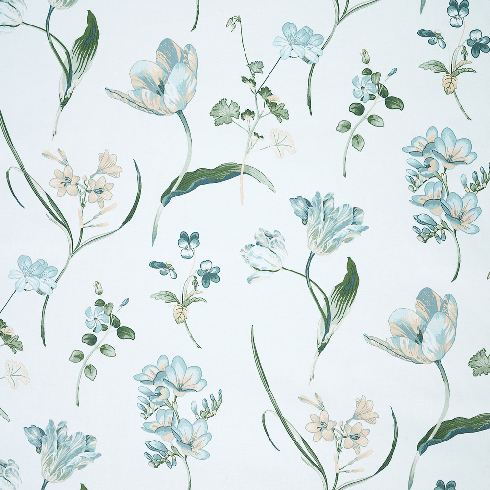Buckingham Forget Me Not Fabric by Ashley Wilde