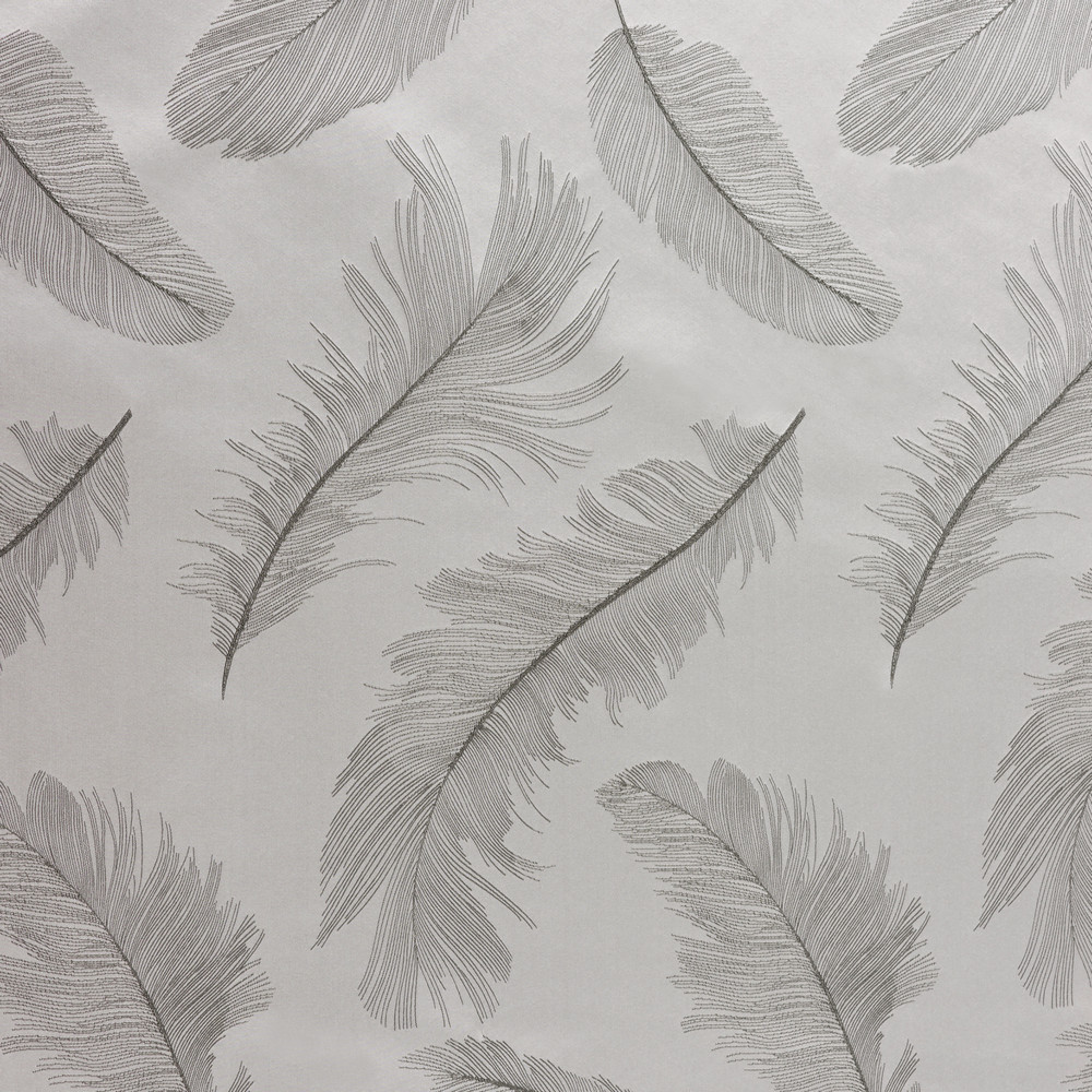 Quill Silver Fabric by Ashley Wilde