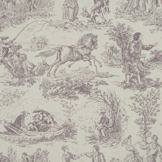 Toile Heather Fabric by Ashley Wilde