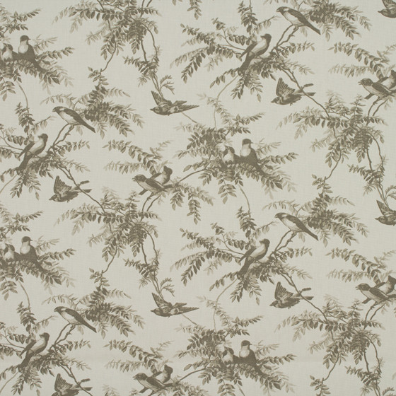 Uccello Linen Fabric by Ashley Wilde