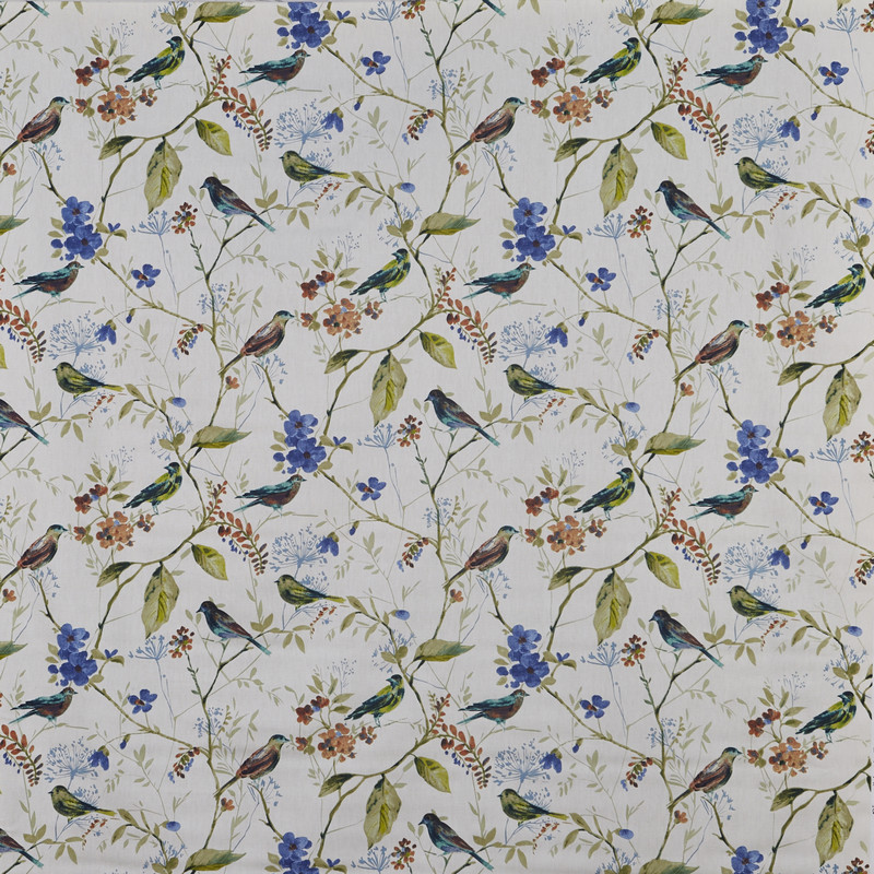 Birdsong Sapphire Fabric by Prestigious Textiles