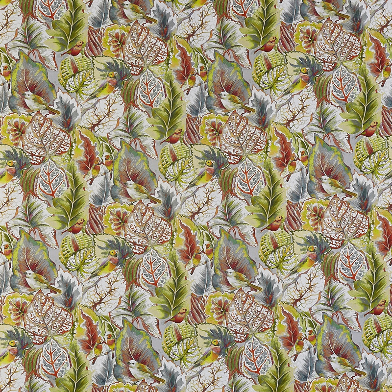 Lovebirds Pebble Fabric by Prestigious Textiles