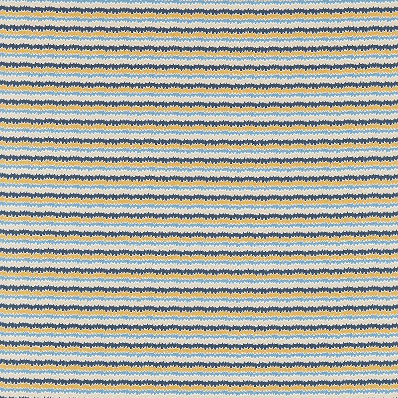 Hetsa Almond / Cobalt / Midnight Fabric by Scion