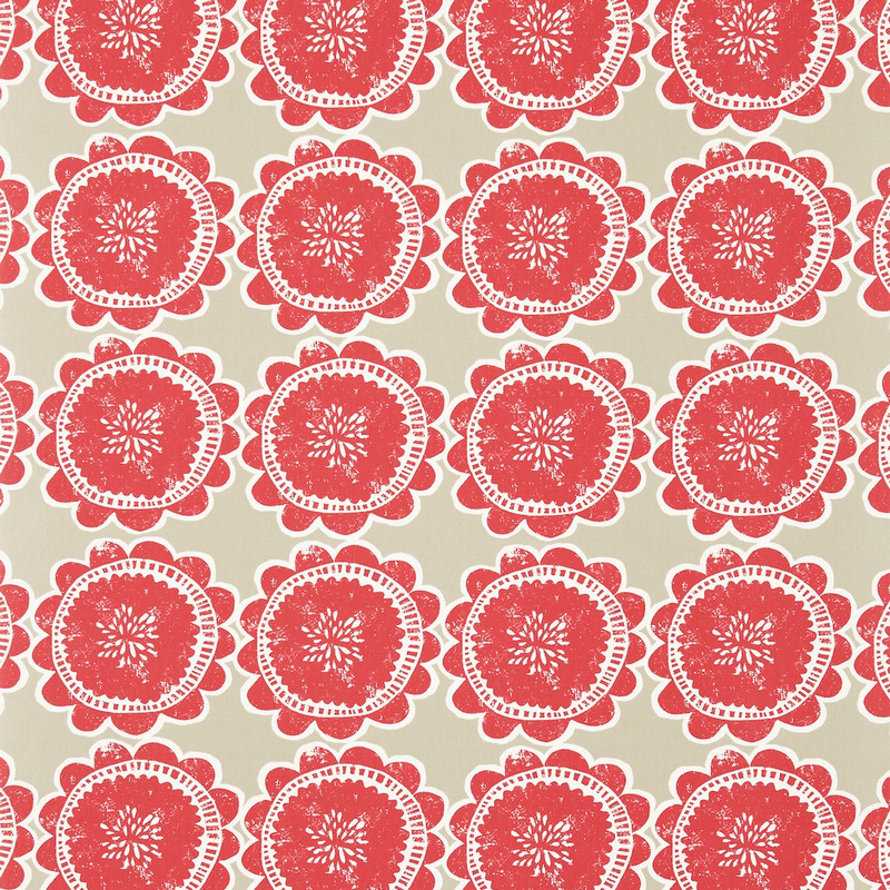 Lotta Poppy / Biscuit Fabric by Scion