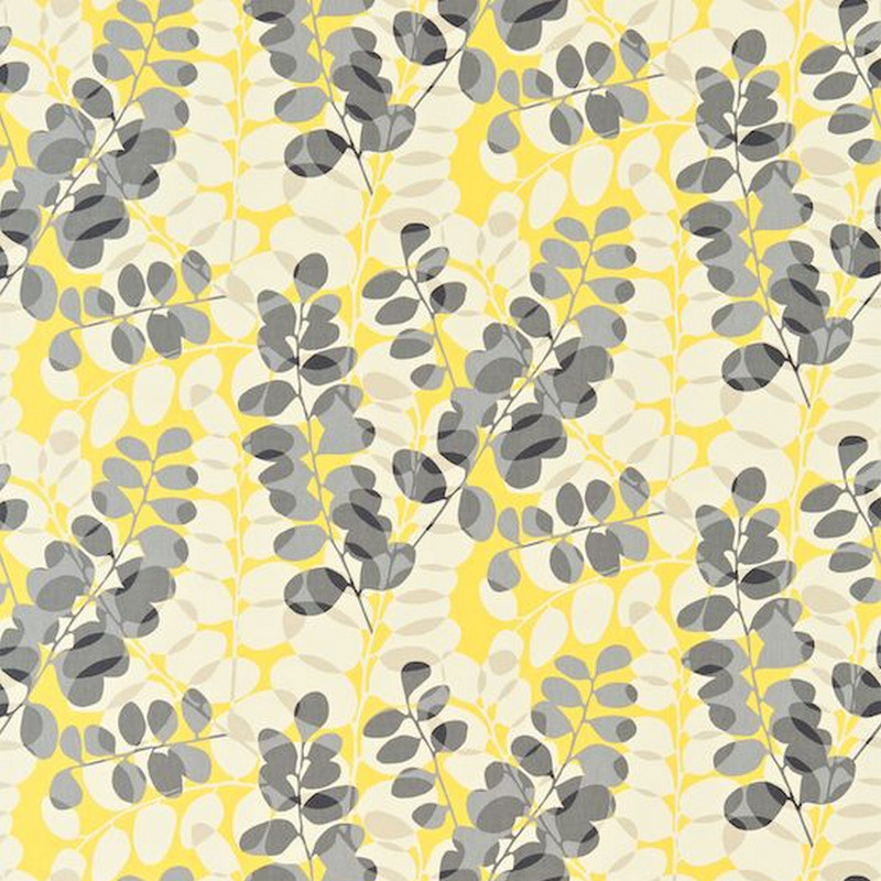 Lunaria Cream Sunflower And Gull Fabric by Scion