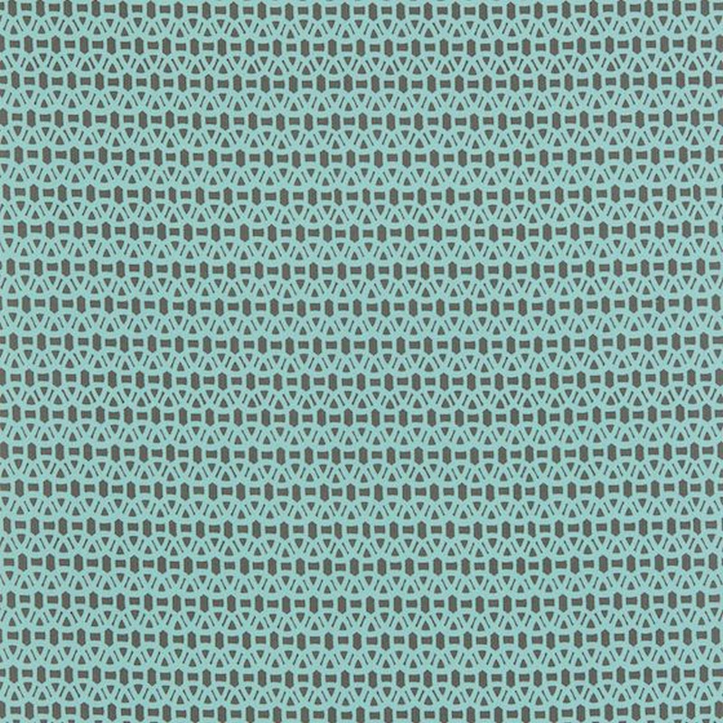 Lace Powder Blue And Gull Fabric by Scion