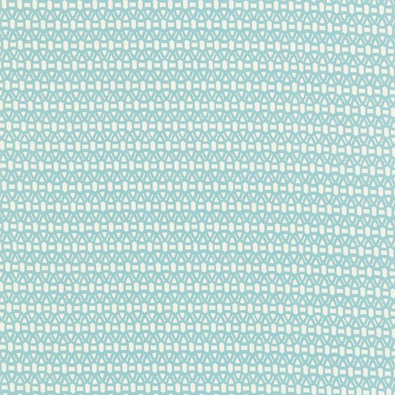 Lace Powder Blue And Chalk Fabric by Scion