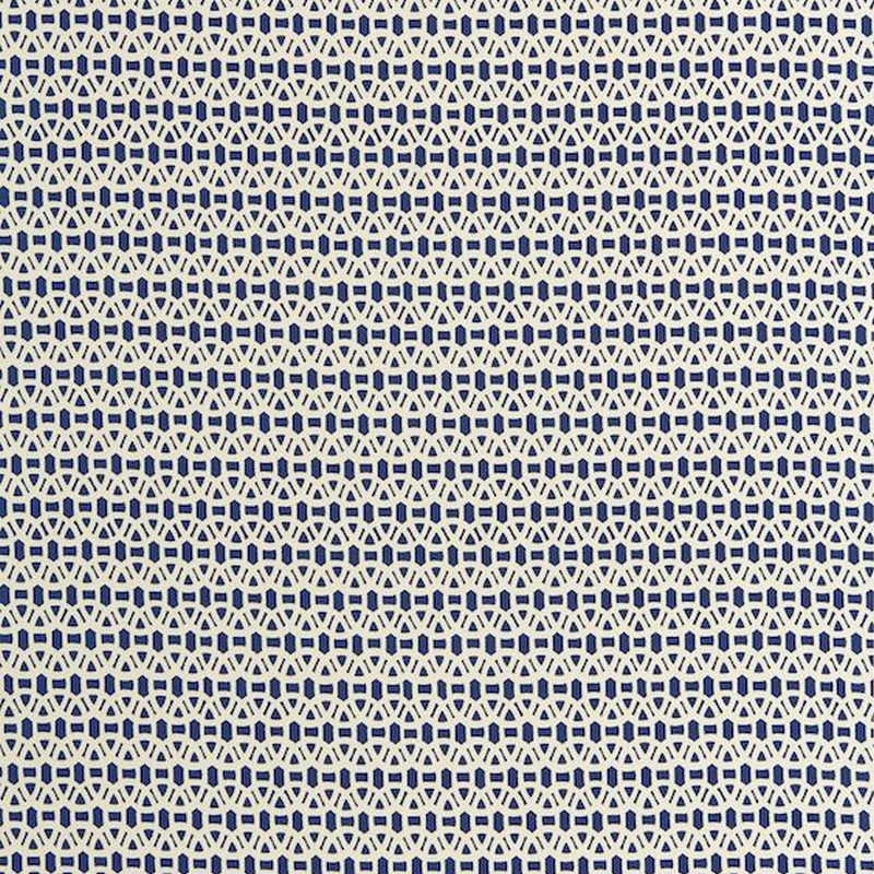 Lace Indigo And Linen Fabric by Scion