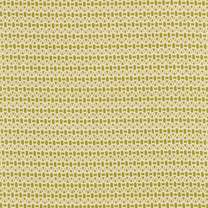 Lace Olive And Neutral Fabric by Scion