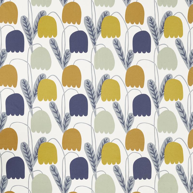 Fritilla Dandelion / Ginger / Pebble Fabric by Scion