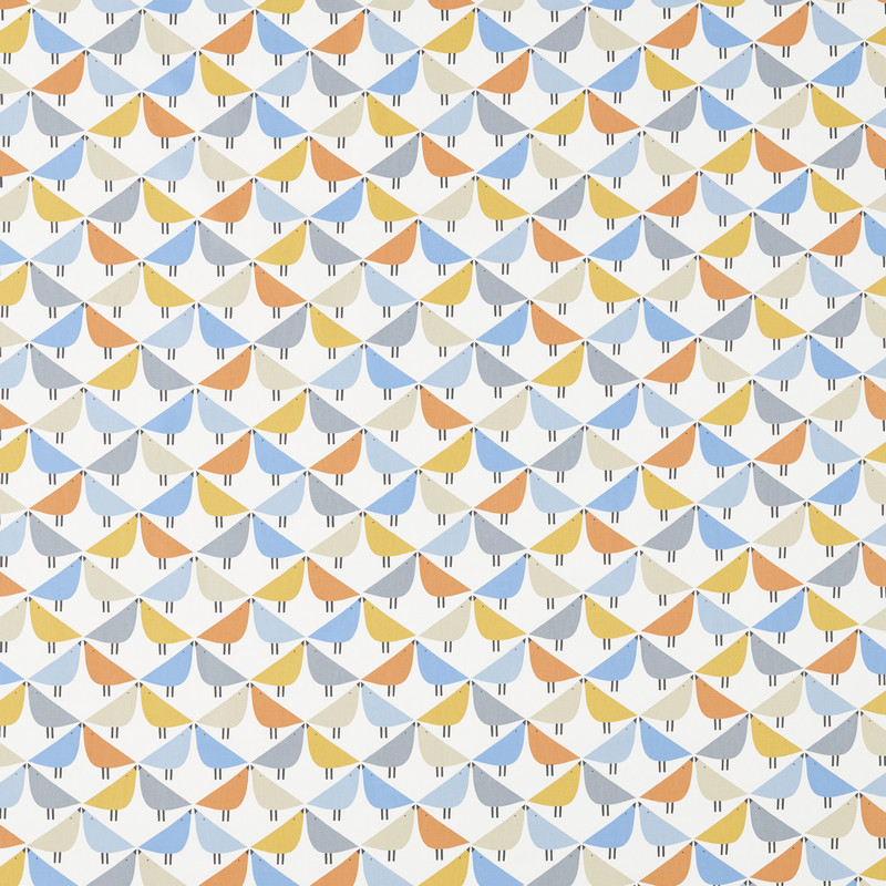 Lintu Satsuma / Sky / Pebble Fabric by Scion