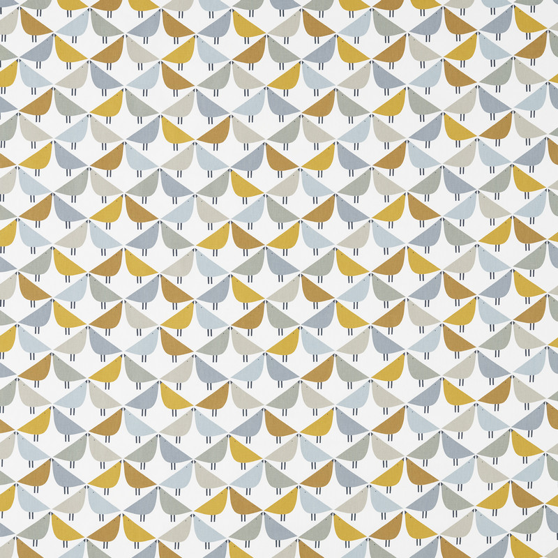 Lintu Dandelion / Butterscotch / Pebble Fabric by Scion