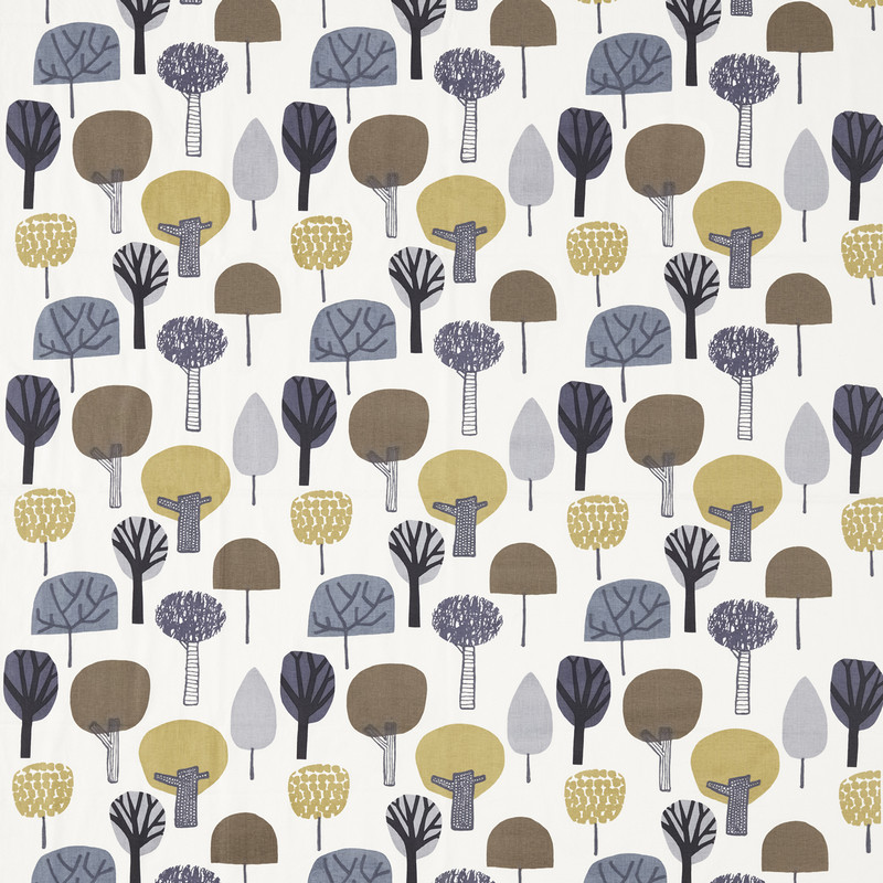 Liora Honey / Cocoa / Slate Fabric by Scion