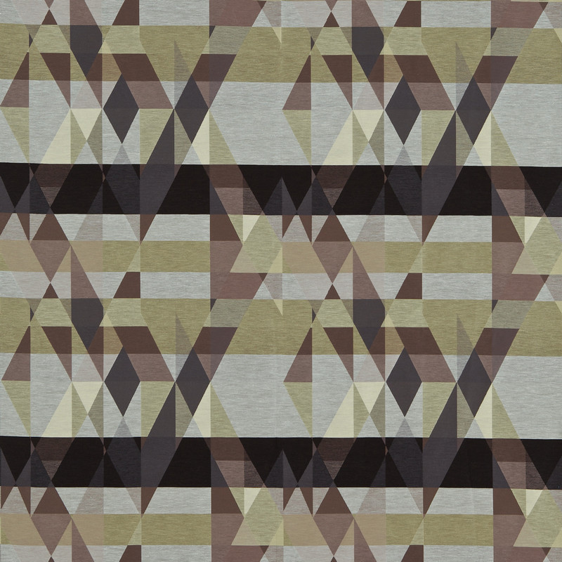 Axis Onyx / Nutmeg Fabric by Scion