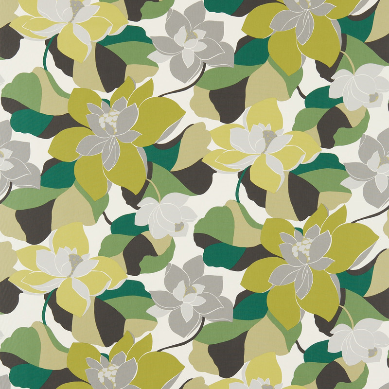 Diva Moss / Willow / Leaf Fabric by Scion