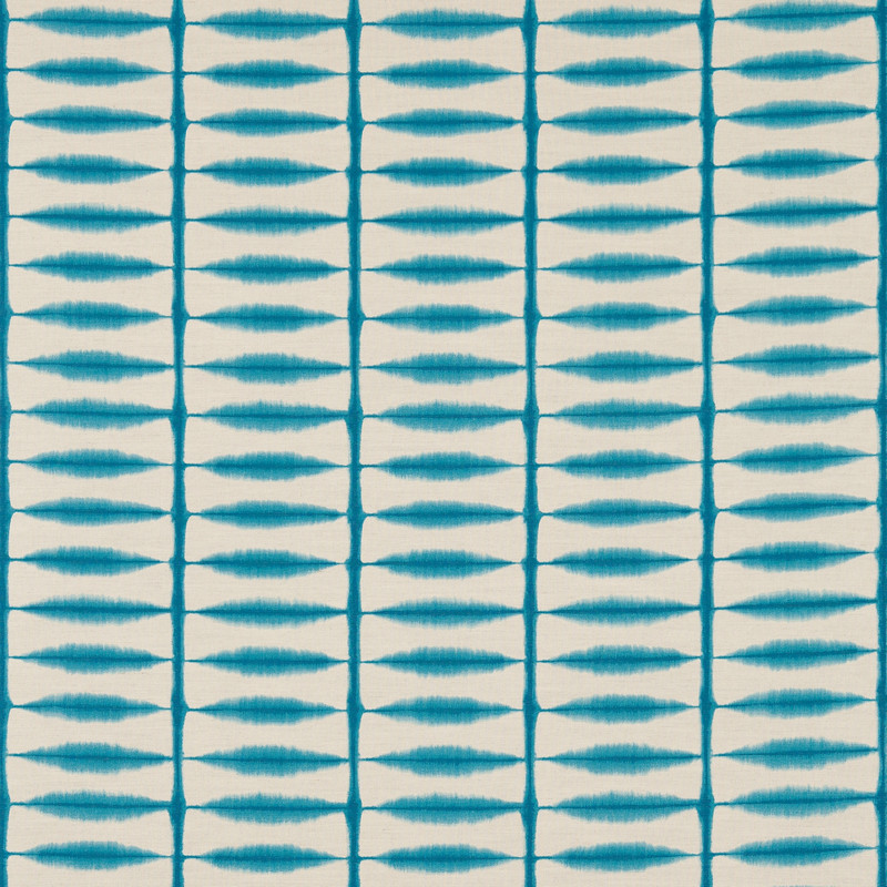 Shibori Teal / Linen Fabric by Scion
