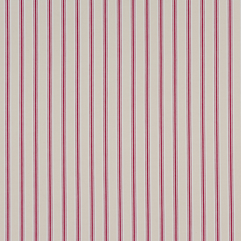 Bay Stripe Rouge Fabric by Fryetts