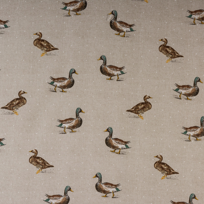 Mallard Natural Fabric by Fryetts