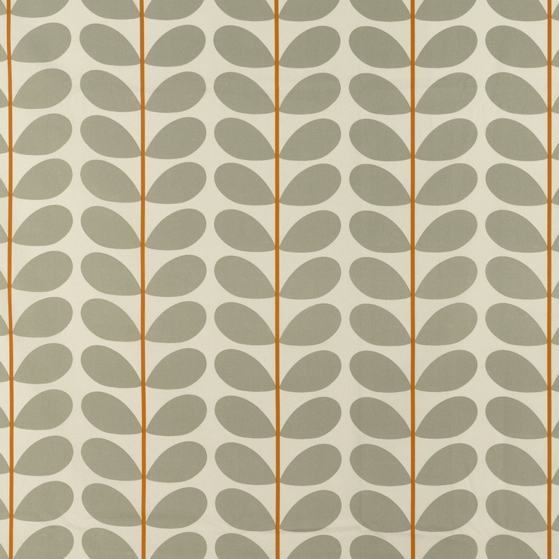Two Colour Stem Warm Grey Fabric by Orla Kiely