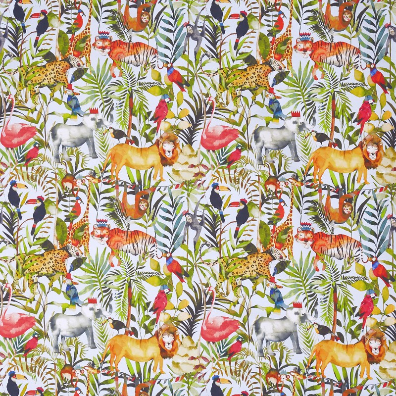 King Of The Jungle Waterfall Fabric by Prestigious Textiles