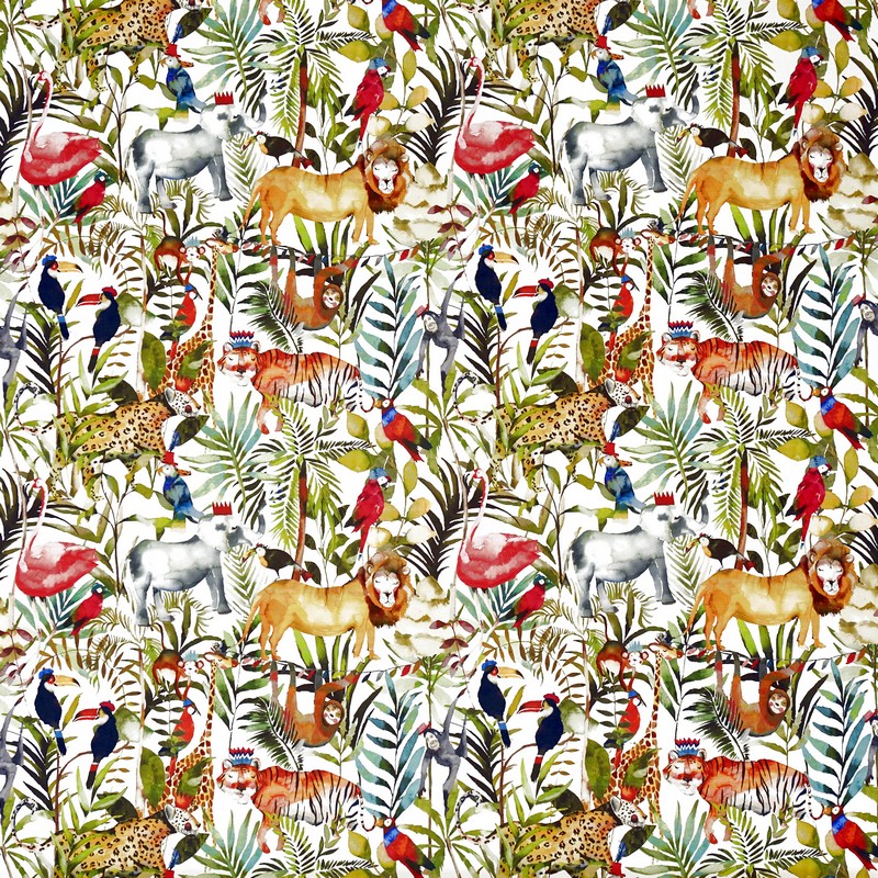 King Of The Jungle Safari Fabric by Prestigious Textiles