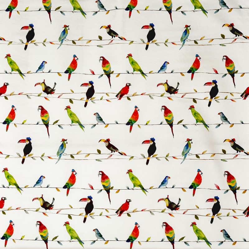 Toucan Talk Paintbox Fabric by Prestigious Textiles