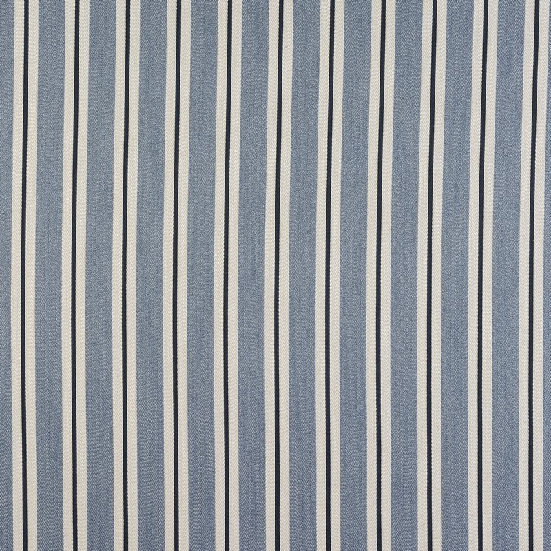 Arley Stripe Denim Fabric by Fryetts